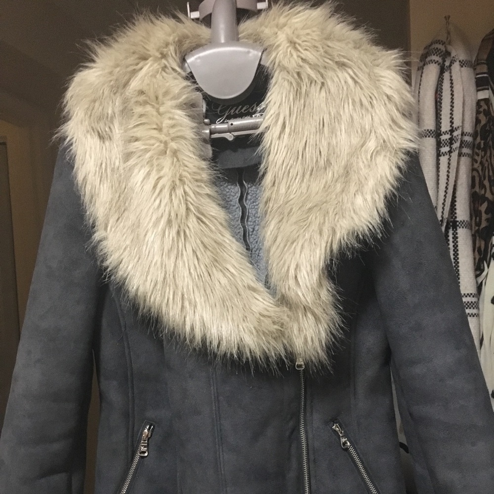 Faux fur jacket